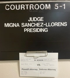 Perry & Neblett’s Trial Team David Avellar Neblett, Esq., B.C.S. James M. Mahaffey III, and Melisa Palau go to court.